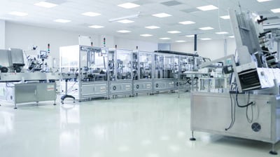 shot-of-sterile-precision-manufacturing-laboratory-with-3d-printers-picture-id1087219692