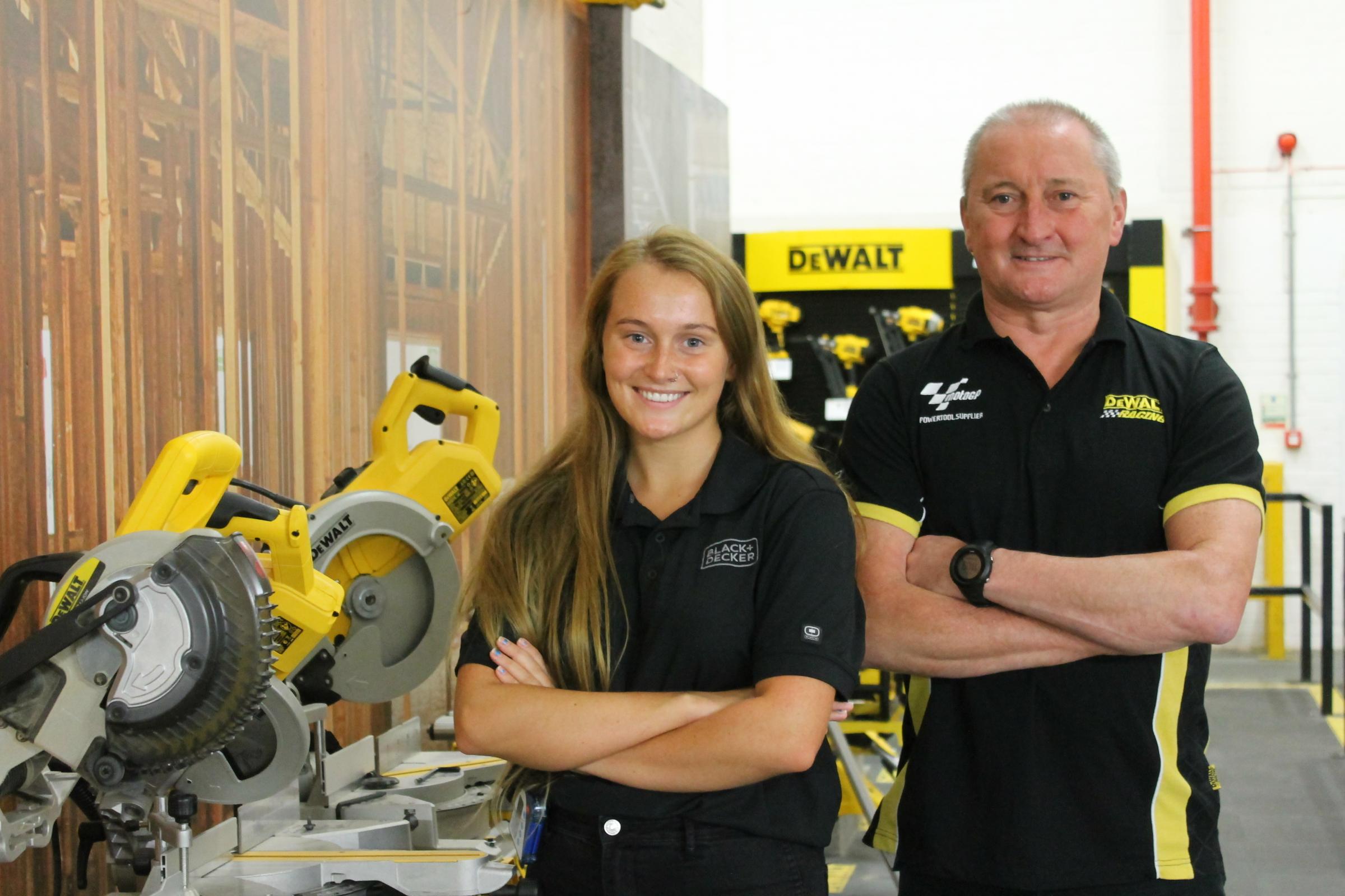 Stanley Black and Decker Paige Walmsley and dad, Neil